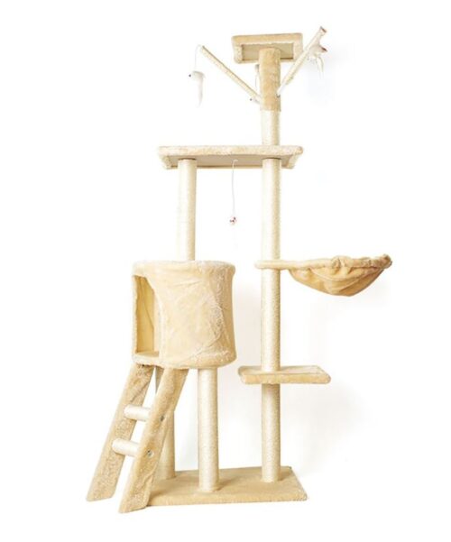 beige cat tree