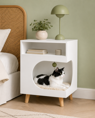 Modern Cat House Side Table