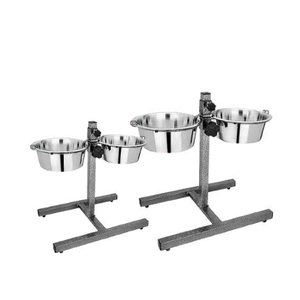 Double Diner with Height Adjustable Stand with 2 bowls